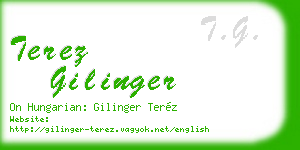 terez gilinger business card